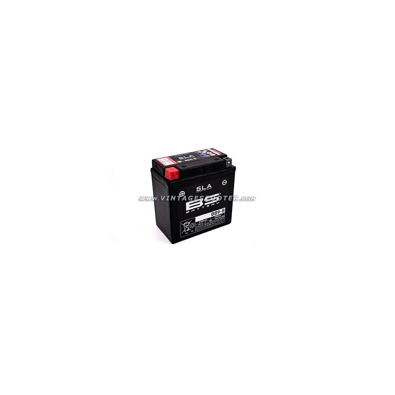 Batterie "Sans entretien" Vespa 125-200 PX 12V/9Ah Batterie "Sans entretien" Vespa 125-200 PX 12V/9Ah